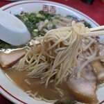 中華そば○ 久地店 - 麺は細麺