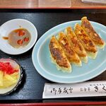 きくや食堂 - 餃子（5個）　350円