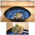 鮨と天草大王 天音 - ＊こちらのポン酢の味わいは、酢が強くないので好き。