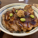 蝦夷前そばと豚丼 北堂 - 豚丼（ミックス）並＠980円