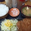 Mikataya - ミニとんかつ定食。最初注文間違えたのかと思った