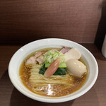 メヂカそば 吟魚 - 特　伊吹と鯵の肉三種　　1190円