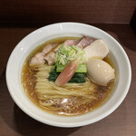 メヂカそば 吟魚 - 特　伊吹と鯵の肉三種　　1190円