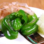 Green pepper bonito ponzu sauce