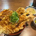 Tempura No Yama - 山天丼+海老1本追加