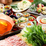 Osaiya Wadaya - 夏の飲放題コース～豚しゃぶと夏野菜と岩板蒸しを堪能できる贅沢コース～