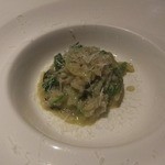 エノテカ・ラ・リコルマ - 2013/06　ソガイ農園有機アスパラのリゾット