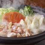 Mizutaki Kisetsuryouri Shinjukunagomi - コラーゲンたコラーゲンたっぷり！濃厚鶏白湯スープの水炊き