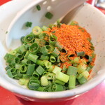 ラーメン二郎 - 待ってる間にカスタマイズ♪