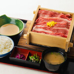 Steamed domestic beef set ~ with sesame sauce and ponzu sauce ~