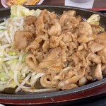 みや古食堂 - 「国産豚の鉄板焼き定食」(1100円)