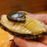 鮨 来多老 - 鮑肝のせ。リフト(^-^)/