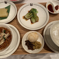 ヘイフンテラス - 朝食一式、のプレート部分