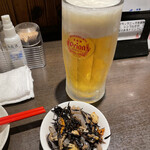 沖縄パラダイス - 生ビール、お通し