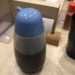 つけめん金龍 - 最後スープが薄くなったらこのタレを入れると旨さがまた変わる！