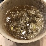 つけめん金龍 - スープ割も準備してくれる！