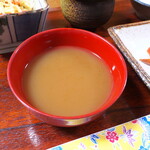 カナ - イラブーシンジ。口にした印象は「ほのかに甘みのある、カツオ出汁の味わい」。後味に不思議な香りも