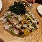 noda - カルパッチョは旬のコウイカと真鯛をいただきました。
 