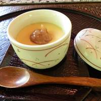 明治の森箕面 音羽山荘 - 梅茶碗蒸し。