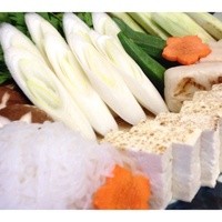 人形町今半 銀座店 - すき焼きの野菜たち
