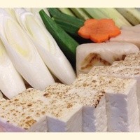 人形町今半 銀座店 - すき焼きの野菜たち