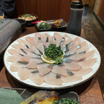 丸安水産 - 蛤と鰆の日本酒しゃぶしゃぶ。美味し。