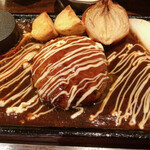 手作りハンバーグ工房Toshi - テリマヨ。付け合わせのじゃがいももおいしい