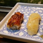 栄寿司 - 絶品穴子と平目昆布締め