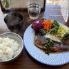 あったかごはんと珈琲とお酒 マルタ - サバのニラソース（中華ふう）　1100円　+　野菜2種→5種　200円
ごはんお替り無料