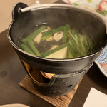 魚菜宿 大鯛 - 真鯛のしゃぶしゃぶ