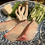 魚菜宿 大鯛 - 真鯛のしゃぶしゃぶ