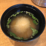 日本橋 天丼 金子半之助 - 味噌汁