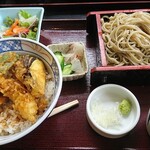 味わいそば 大名 - 天丼もりそばセット