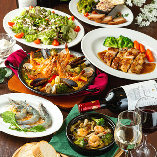 様々なメニューが楽しめるコースをご用意！