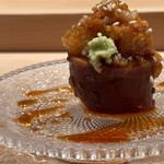 鮨 一幸 - 子持ち槍イカ雲丹詰め