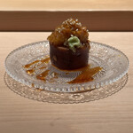 鮨 一幸 - 子持ち槍イカ雲丹詰め