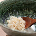 すし宮川 - 肝ソースとしゃり玉