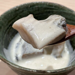 すし宮川 - 蒸し鮑肝ソース