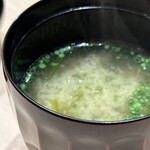 すし宮川 - 青さの味噌汁