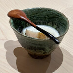 すし宮川 - 蒸し鮑肝ソース