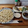 手打ちうどん まつ奈 - 料理写真:鳥肉汁うどんと野菜3種の天ぷら