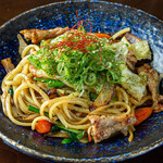 Green onion salted chicken Yakisoba (stir-fried noodles)