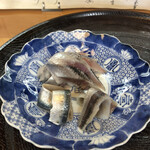 分福寿司 - 大羽鰯と小羽鰯の〆物　つまみで