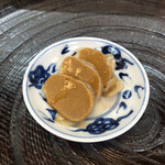 分福寿司 - 烏賊の肝をルイベで　絶品です！