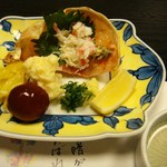 北新地 穂の河 - かに酢は土佐酢で