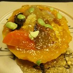 北新地 穂の河 - 南京釜の冷やし野菜ゼリー