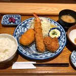 Tonkyuu - 大吟豚ひれと人気かつ盛り合わせ定食