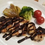 キッチン ブルー グローブ - 反対側から