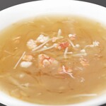 Shark fin soup with crab meat