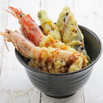 Large shrimp Ten-don (tempura rice bowl)